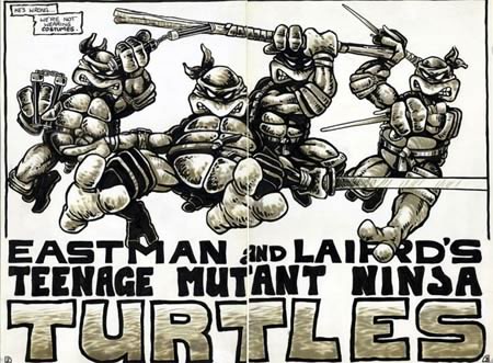 первый комикс про черепашек-ниндзя 1984 год
